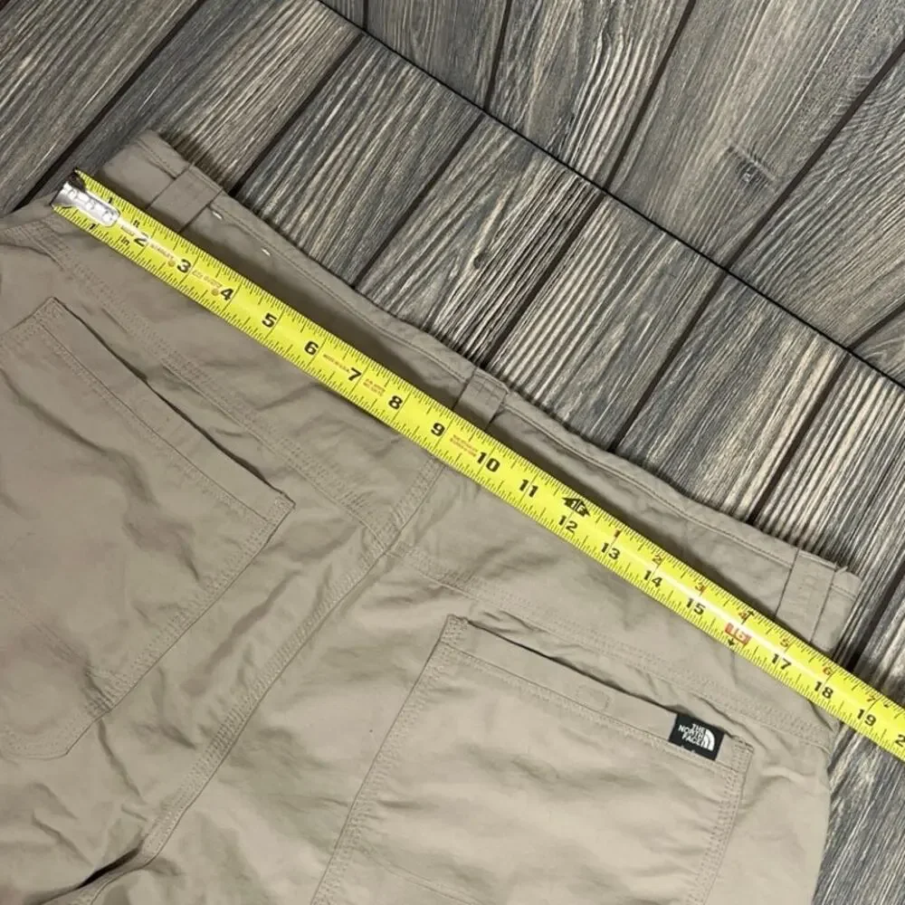 North Face Men Hiking Trail Shorts Sz 36 Tan Khaki Beige Camping Gorpcore Casual